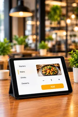 Choose menu items on a phone